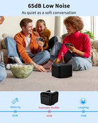 ADZERD card dealer machine compatibility with Poker, UNO, and more for diverse games.