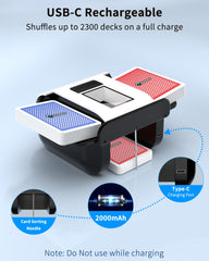 ADZERD shuffler delivers low-noise operation at 65dB for distraction-free play.