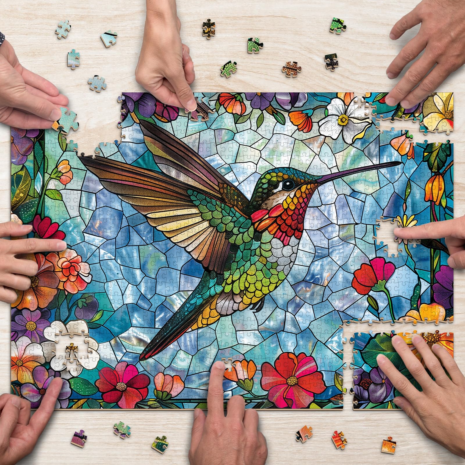 Aeekdook puzzle poster included to guide assembly and reduce guesswork.