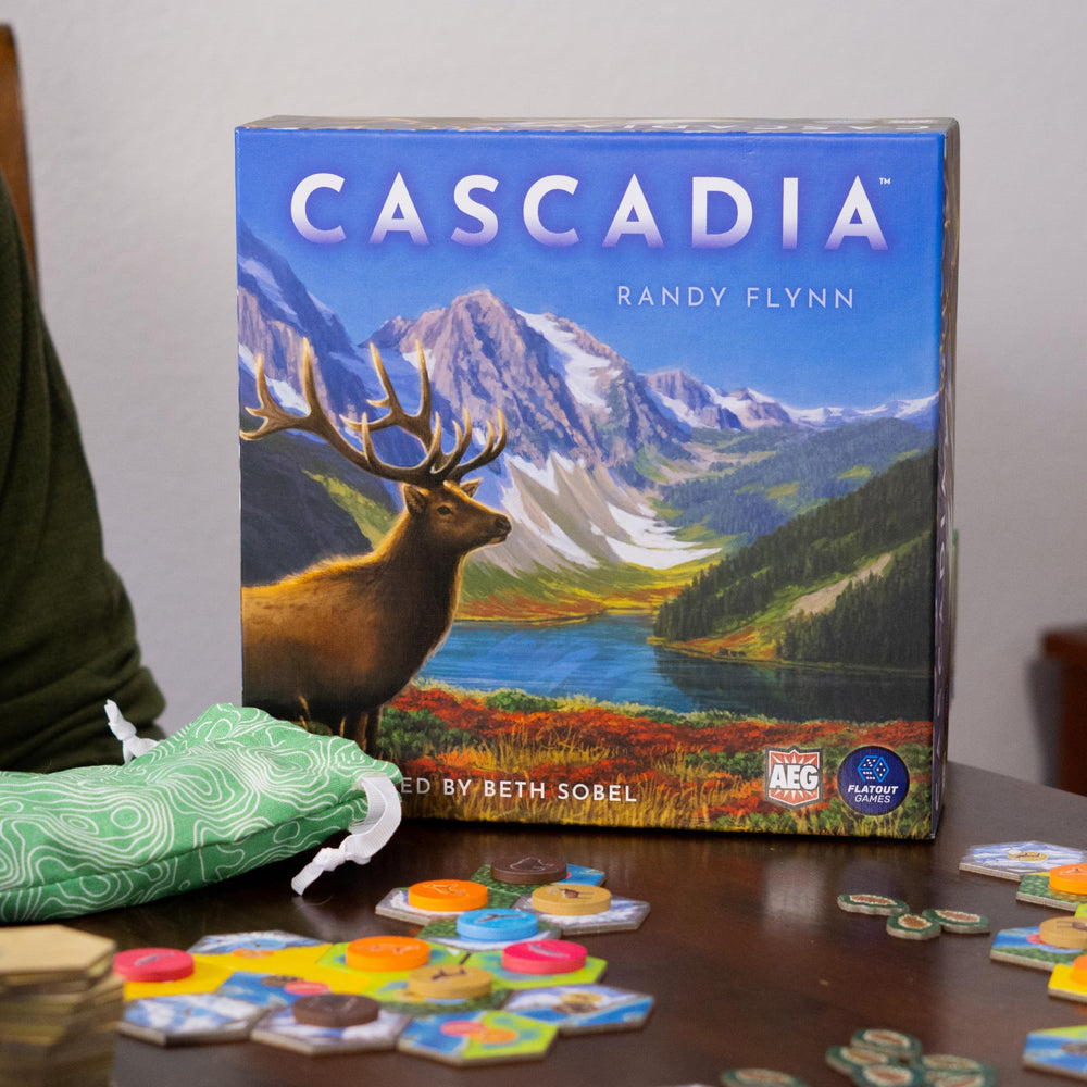 AEG Cascadia compact box and components ready for play.