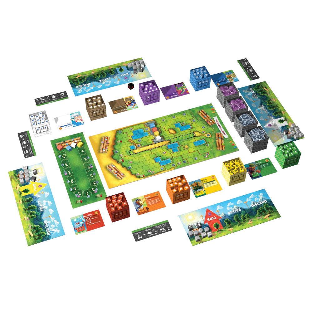 AEG Cubitos race track setup ready for competitive cube racing