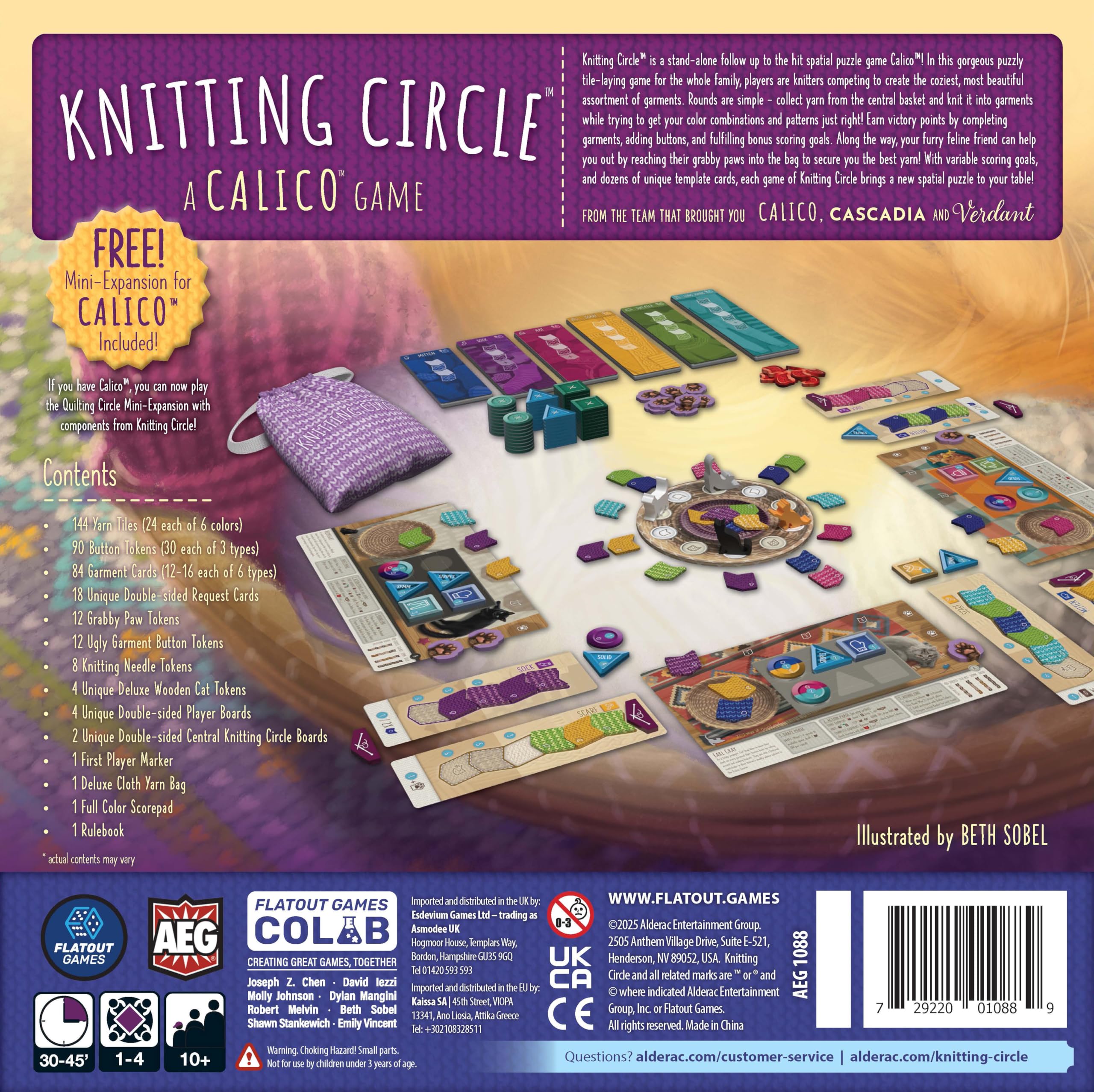 AEG Knitting Circle garment cards expand planning and garment variety
