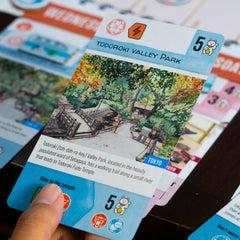 AEG Let's Go! to Japan itinerary cards depict activities for building a dream Tokyo-Kyoto schedule.