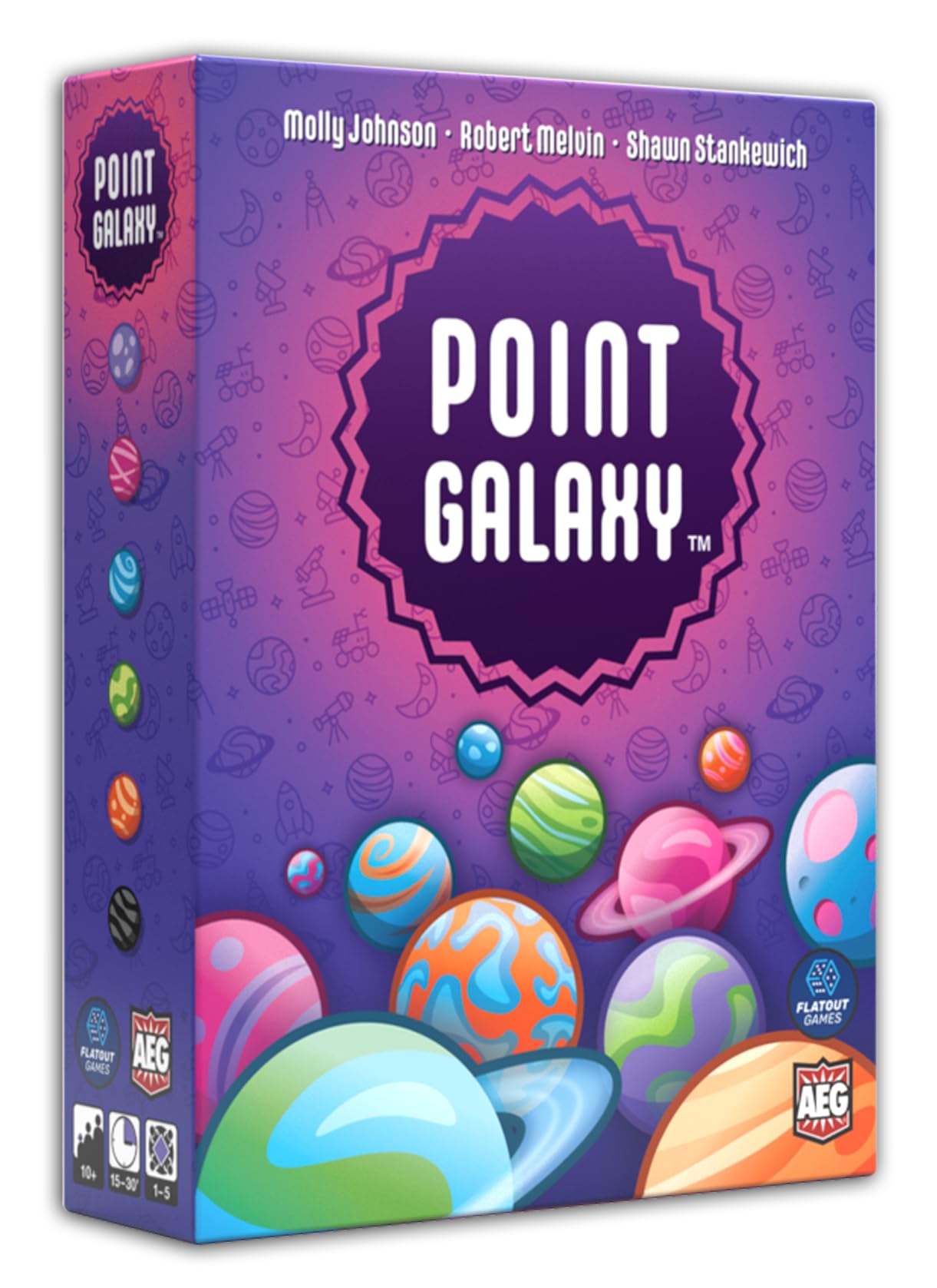 AEG Point Galaxy cards for a vibrant family game night experience