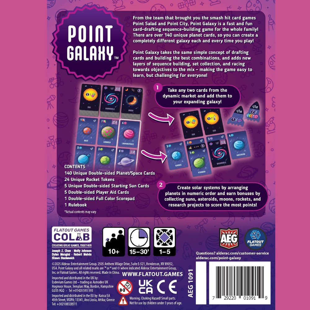 AEG Point Galaxy scorepad showing bright color tracking