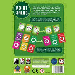 AEG Point Salad cards display shows diverse scoring options for quick decisions.