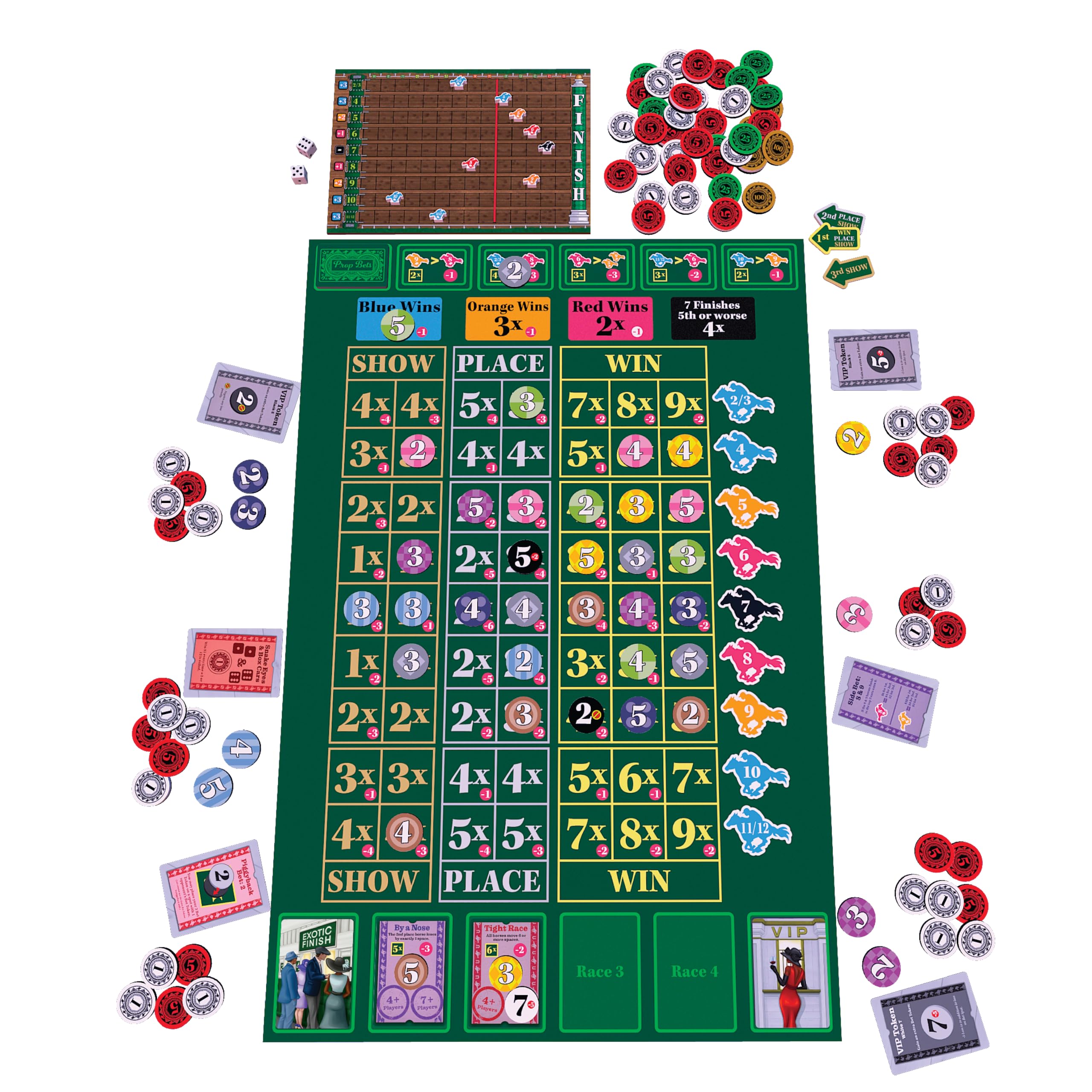 AEG Ready Set Bet players around a table enjoy fast-paced betting and laughs.