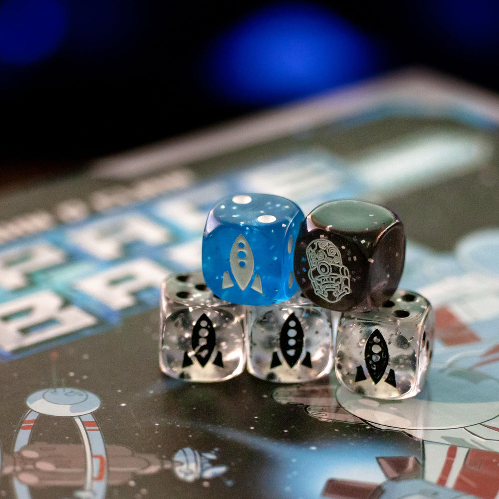 AEG Space Base game night setup with easy-to-learn rules for groups.