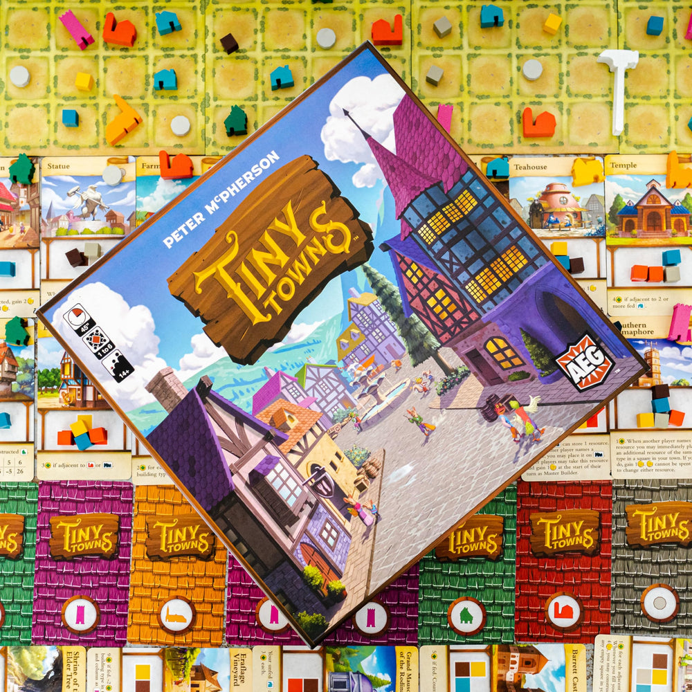 AEG Tiny Towns draft phase promotes simultaneous play with minimal downtime.