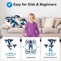 Aeihopfe altitude hold and headless mode simplify beginner flights.