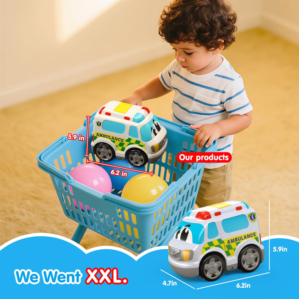 AEROQUEST ambulance remote control demonstrates simple layout for small hands.