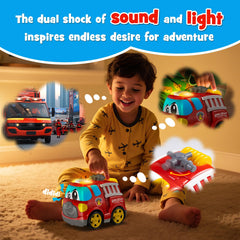 AEROQUEST fire engine toy cabin detail showing realistic design elements