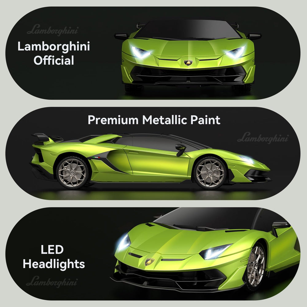 AEROQUEST Lamborghini RC car wear-resistant tires boost grip on varied surfaces.