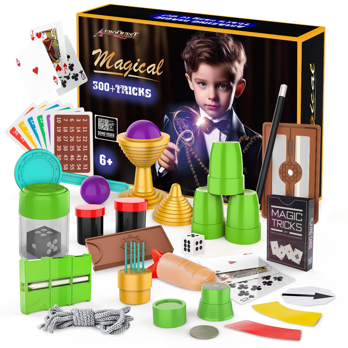 AeroQuest magic kit tricks collection inspires curiosity and creativity for young beginners.