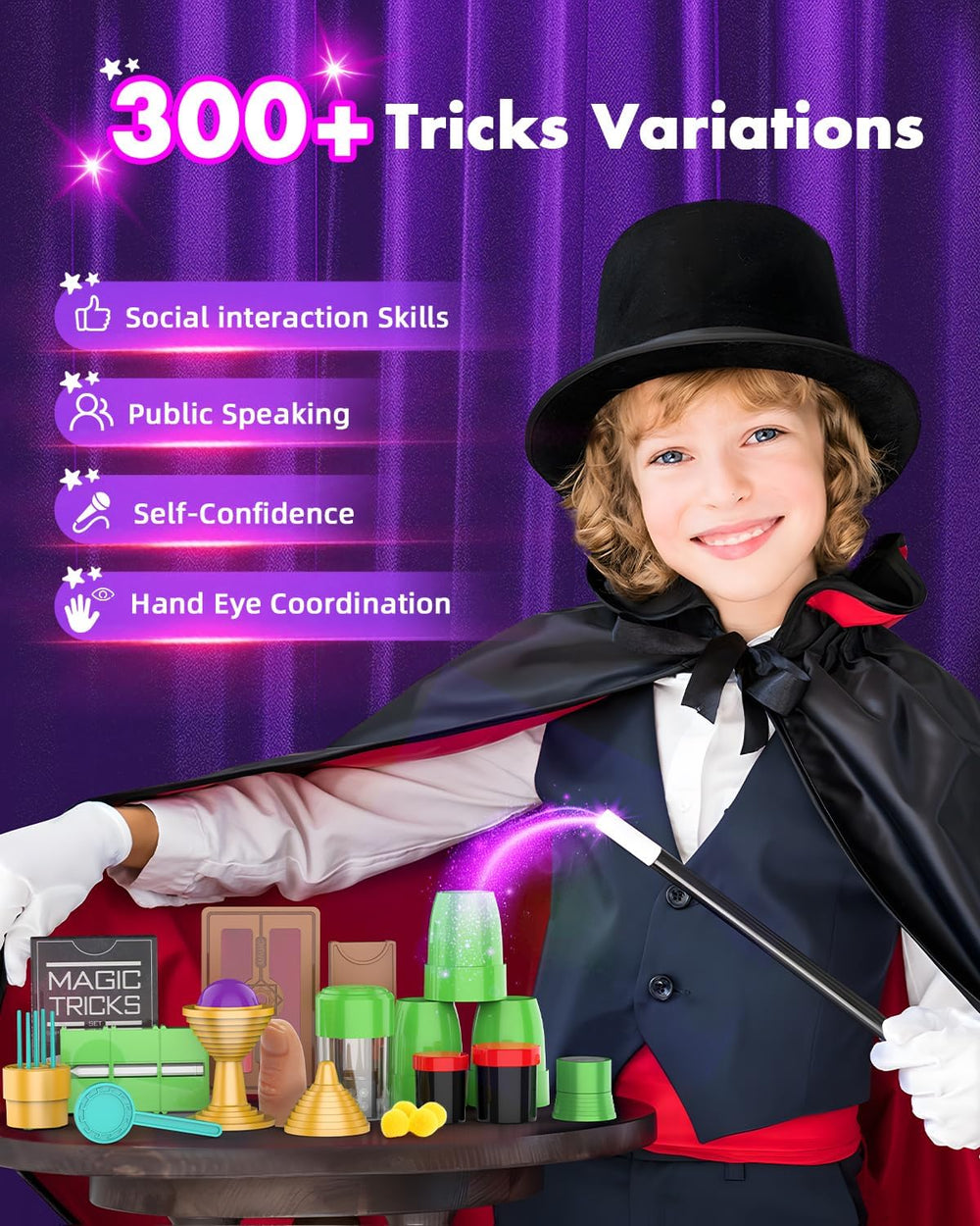 AeroQuest magic wand in action supports kid-friendly performances and showmanship.