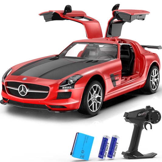 AEROQUEST Mercedes-AMG GT RC car front view with authentic gullwing styling