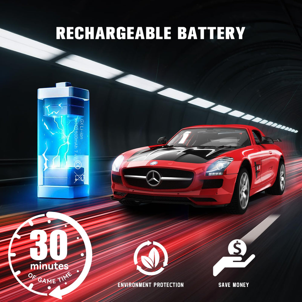 AEROQUEST Mercedes-AMG GT RC car interior detail and gullwing door realism