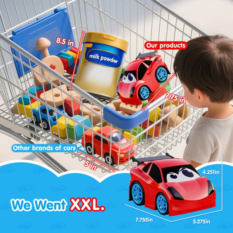 AEROQUEST RC car durable plastic design ensures safe, lasting play.