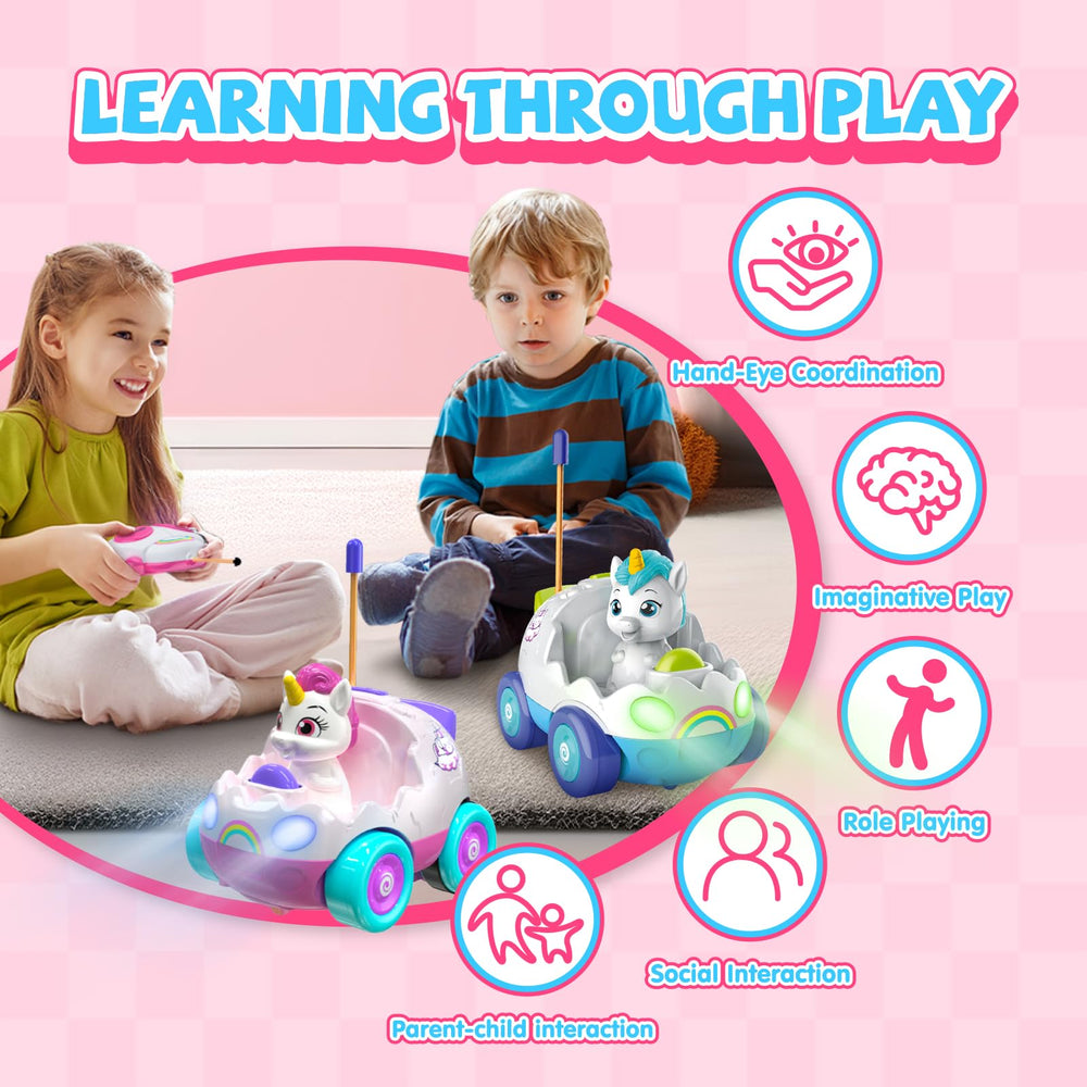 AEROQUEST Unicorn RC toy safety design with rounded edges for gentle play.