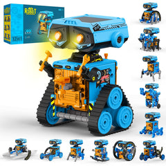 AESGOGO 12-in-1 Solar Robot Kit box showcasing packaging and STEM potential.