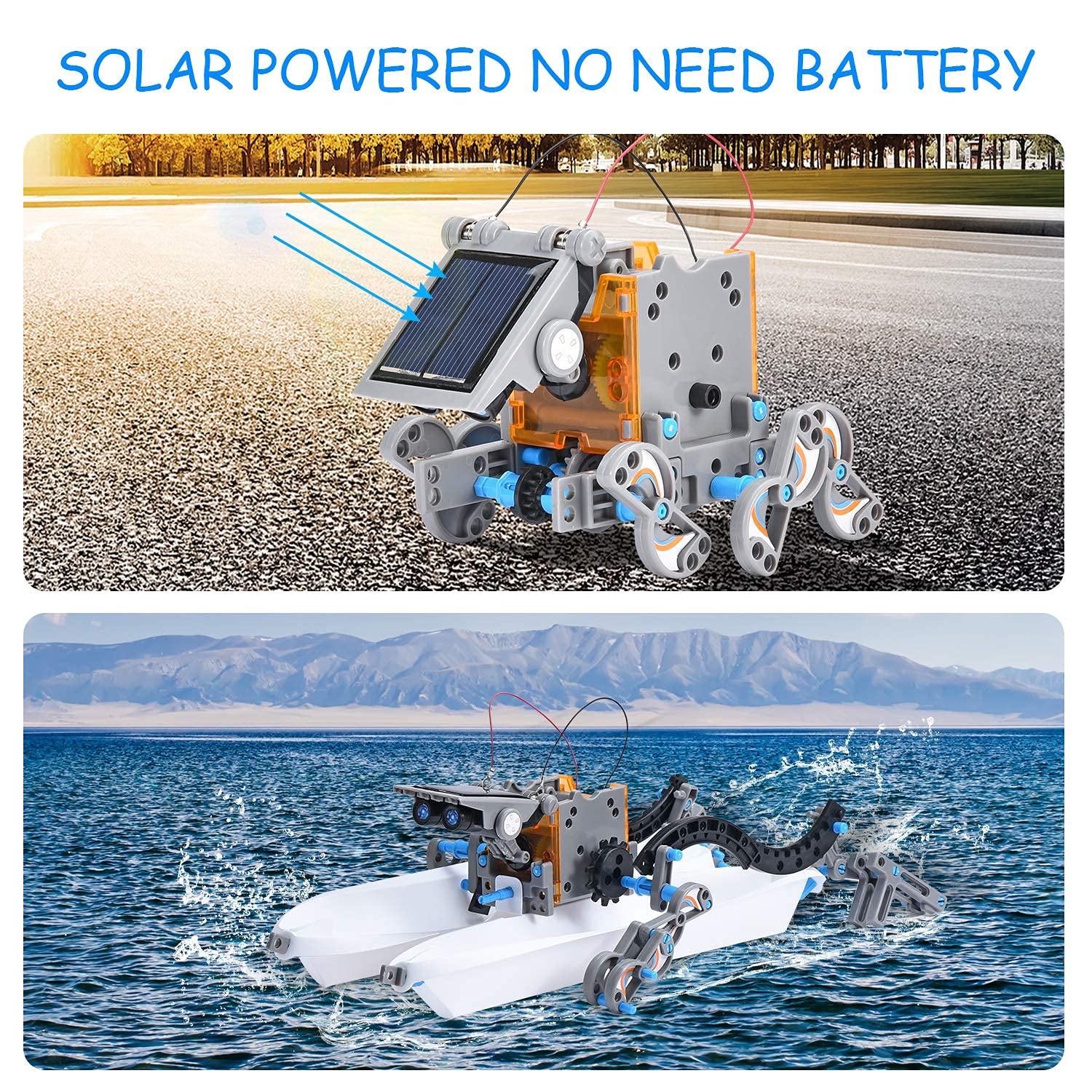 AESGOGO gift ready solar robot kit ideal for birthdays and holidays