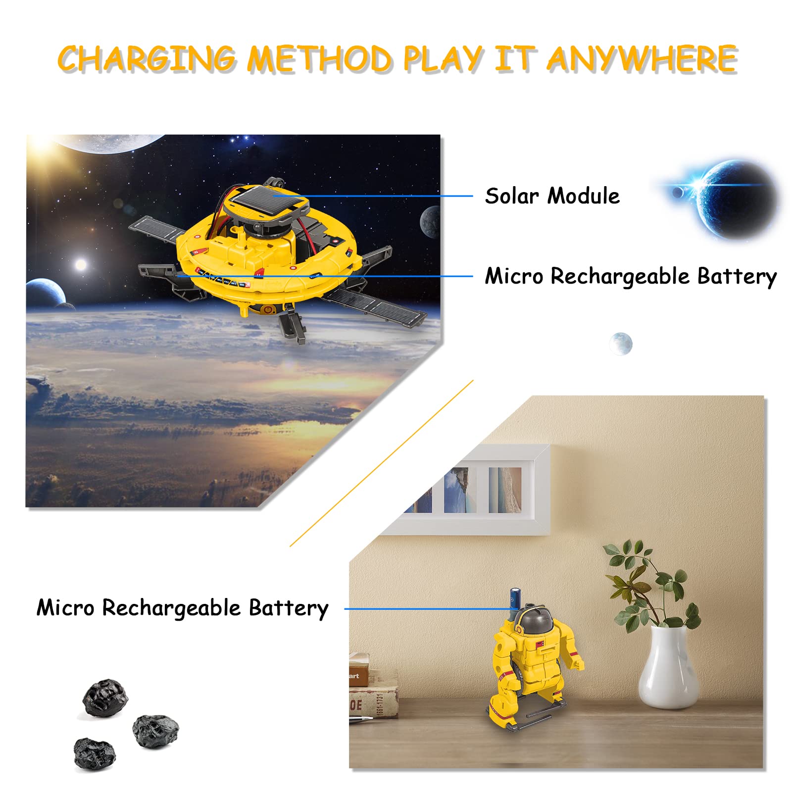 AESGOGO astronaut-model helps kids imagine space missions and storytelling during play.