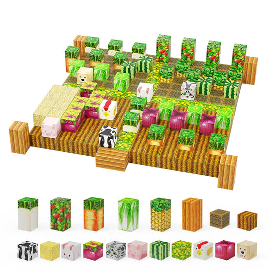 AESGOGO farm theme magnetic blocks spark imaginative play and learning