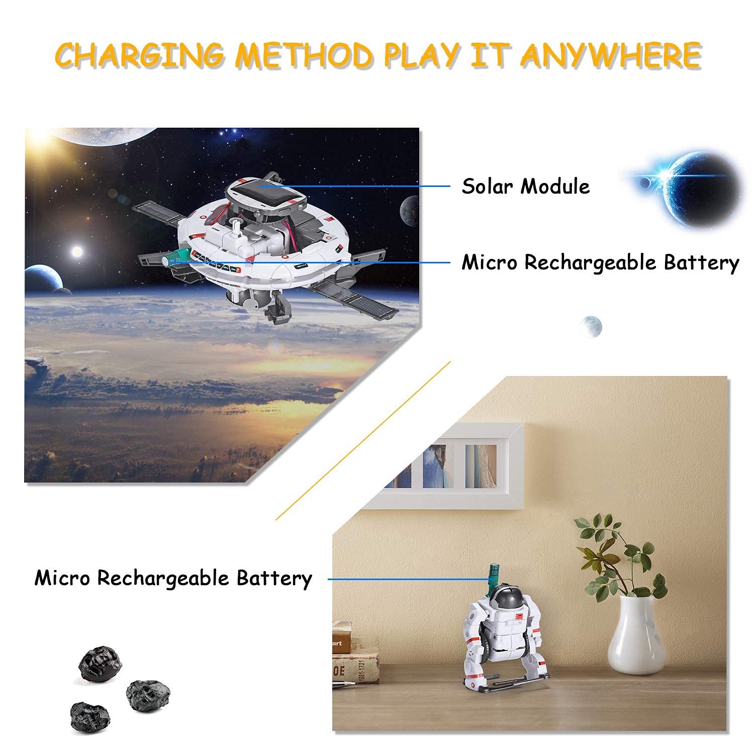 AESGOGO Space Fleet astronaut model promotes hands-on learning and space curiosity.