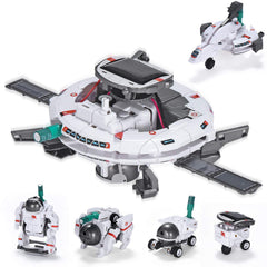 AESGOGO Space Fleet space station model for STEM play, durable ABS and creative exploration.
