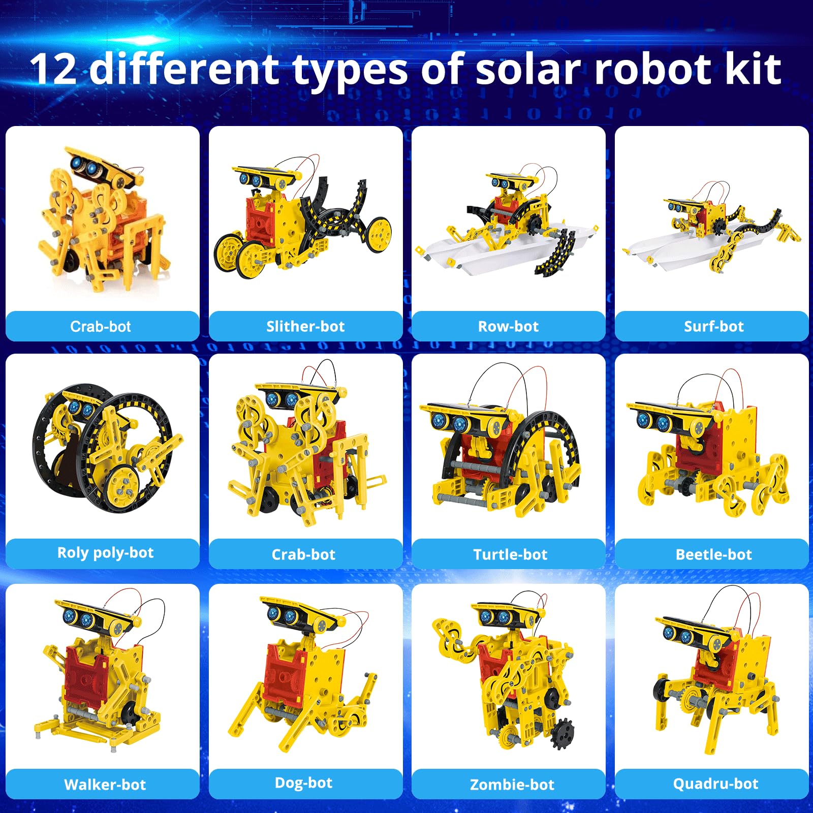 AESGOGO stem robot building steps guide clear instructions.