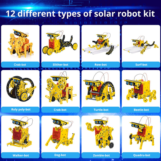 AESGOGO stem robot building steps guide clear instructions.