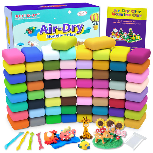 Aestd-ST air dry clay 66 colors set for vibrant fusion and creative projects