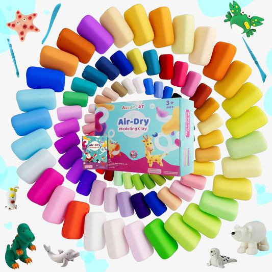 Aestd-ST clay palette with kids, showing multicolor fun and imaginative modeling.