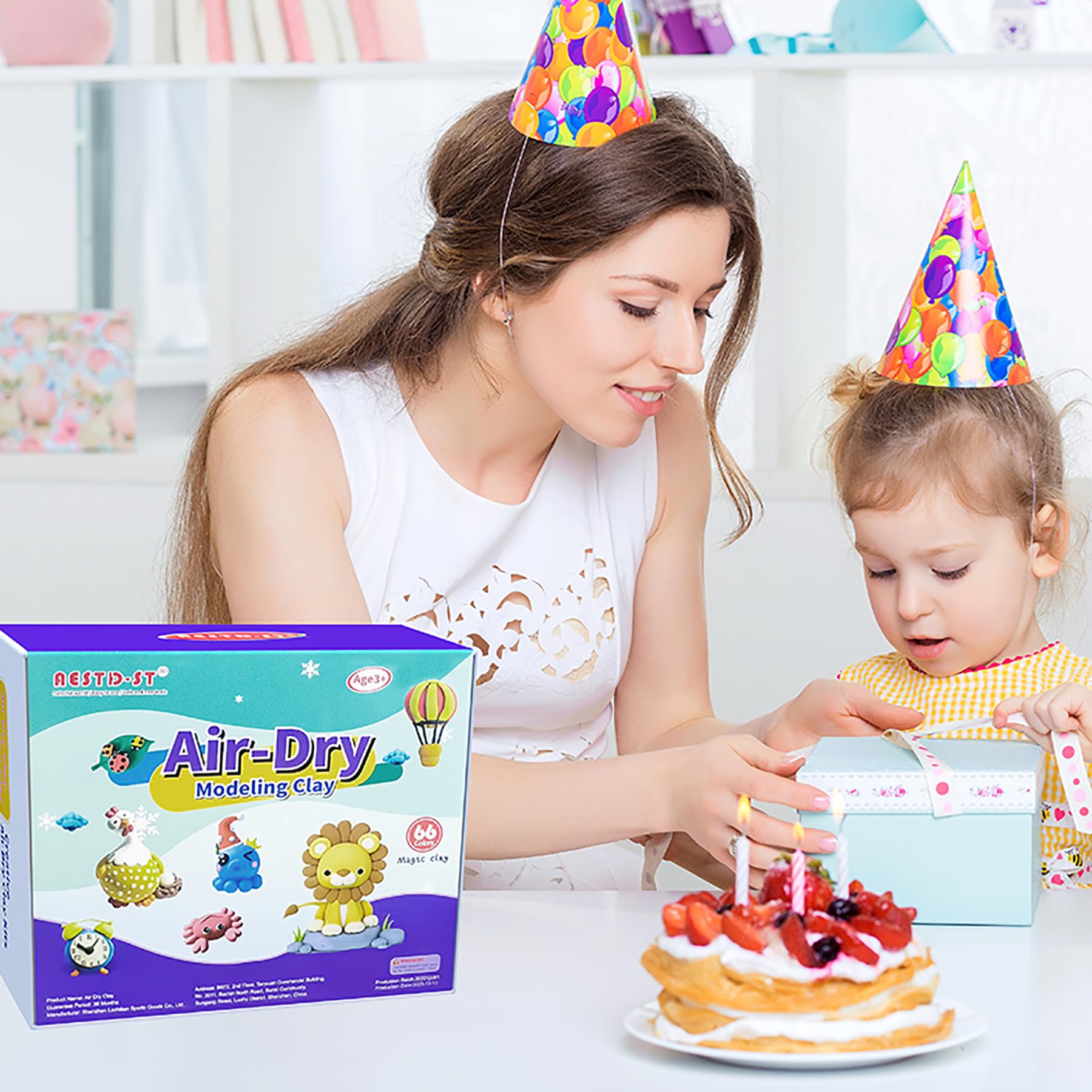 Aestd-ST air dry clay gift pack ideal for kids' celebrations