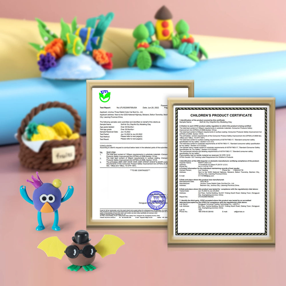 Kid-friendly workspace with non-sticky soft clay for crafting.