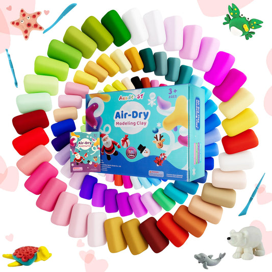 Aestd-ST air dry clay multicolor mix supports playful sculpting sessions
