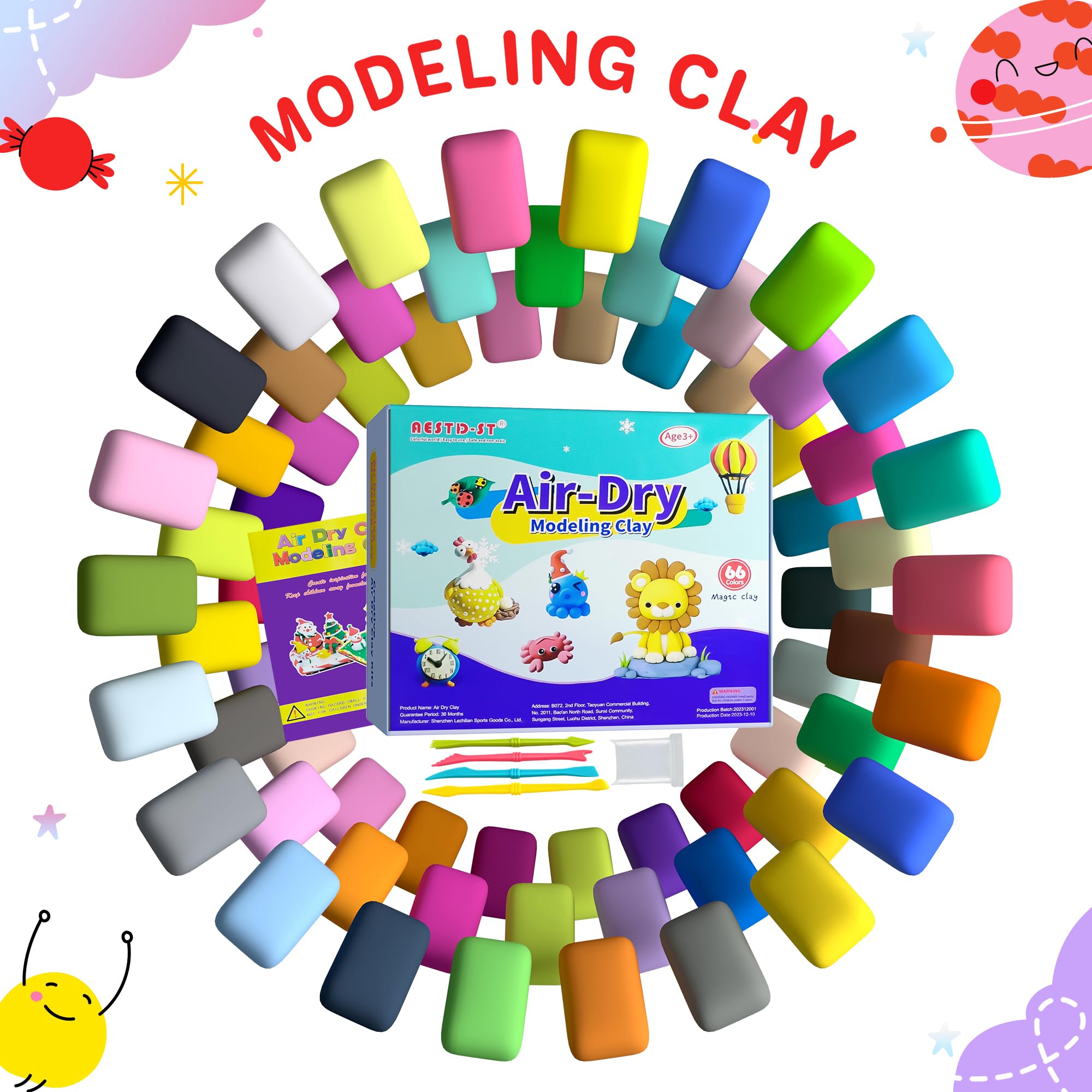 Aestd-ST air dry clay sculpting tools enabling precise shaping