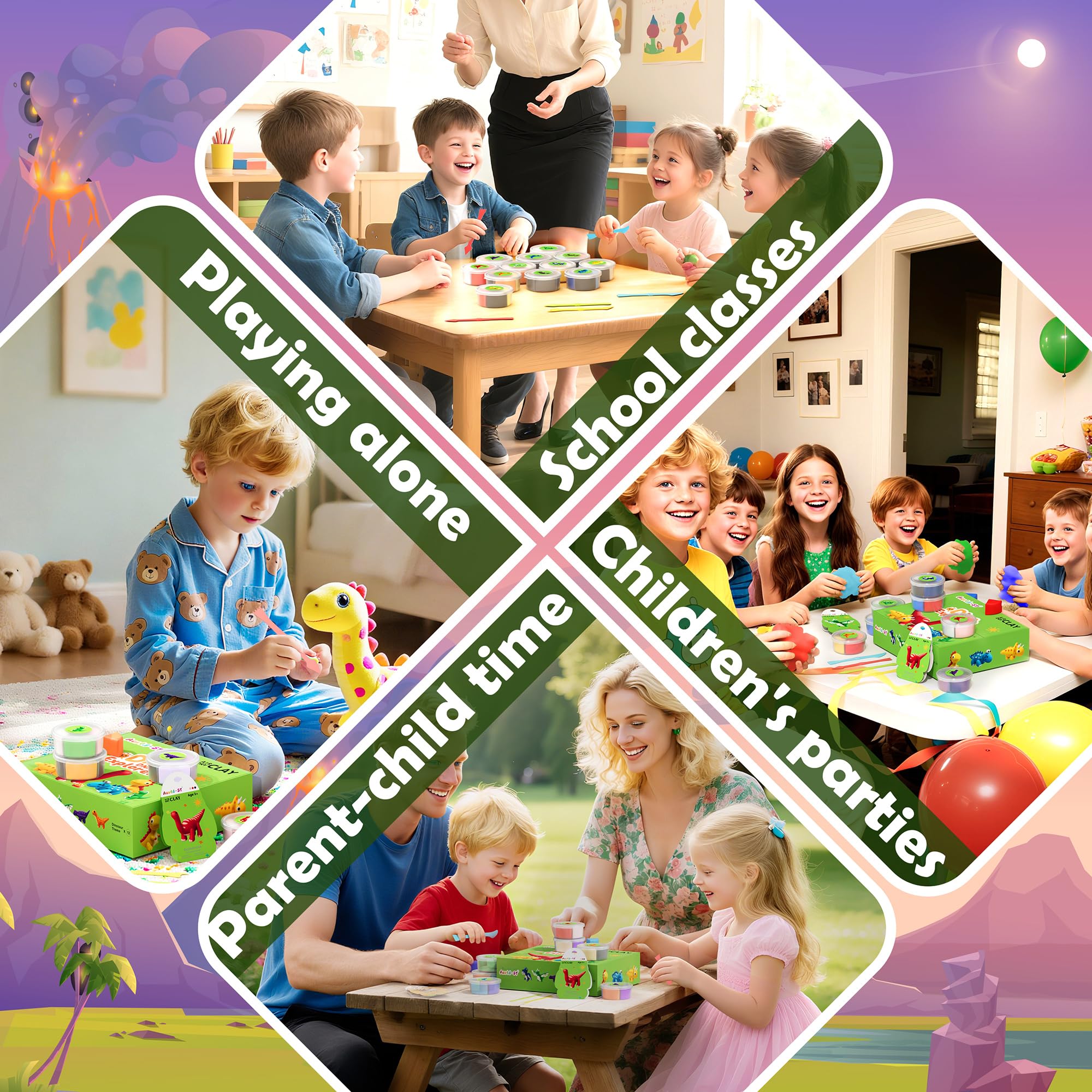 Aestd-ST air-dry clay lets kids create without an oven.
