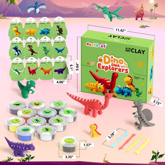 Aestd-ST dinosaur clay tools for shaping fine textures on dinosaur figures.