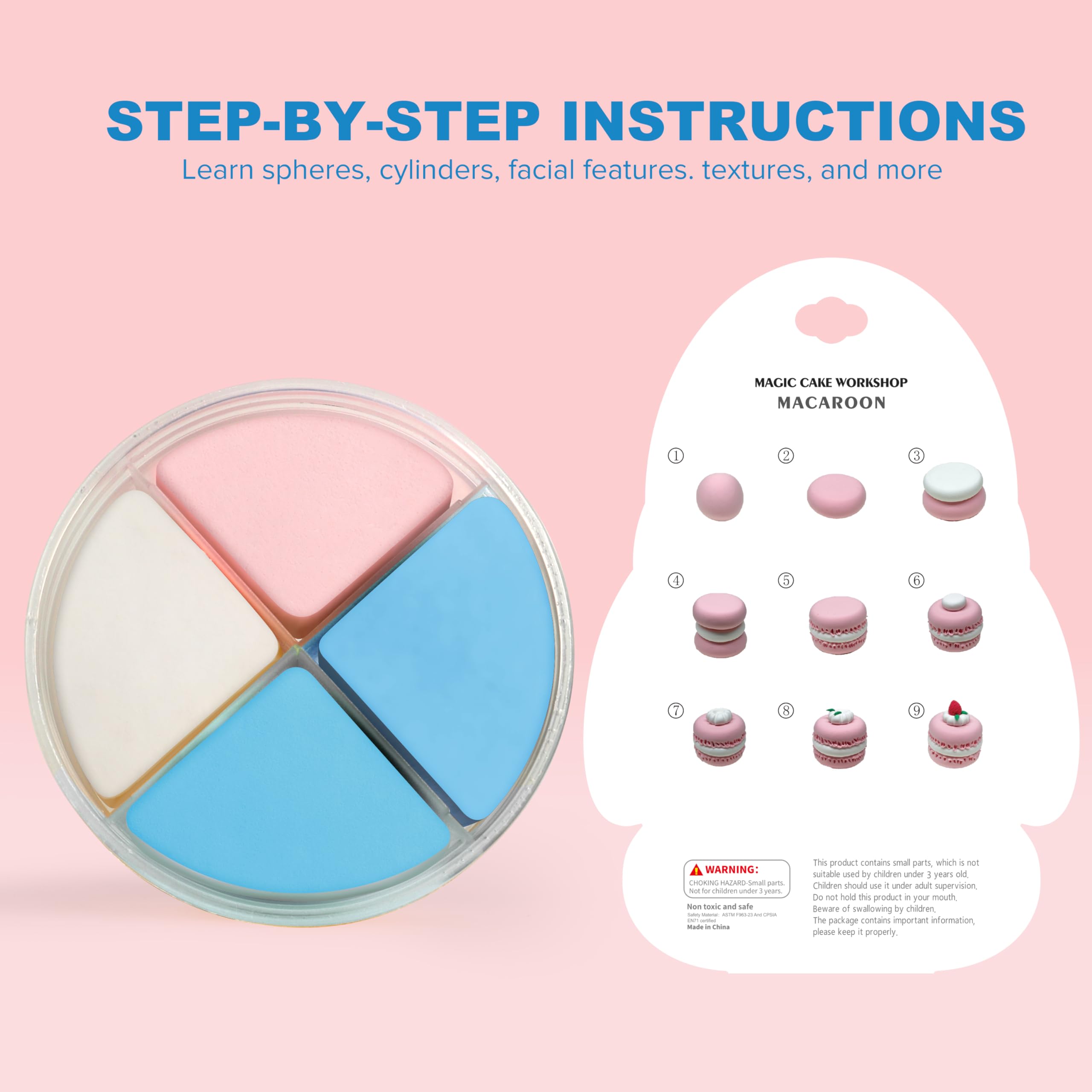 Aestd-ST tutorial-cards guiding kids through cake-design projects