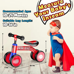 Aetyni balance bike features a 135-degree turning limit to prevent side falls.