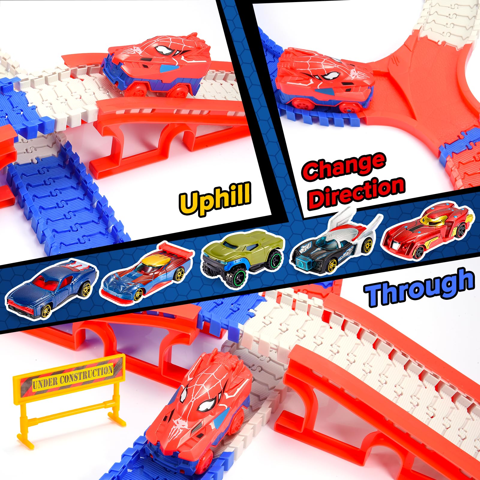 Aetyni Spider Track Fork Road Tracks enable varied racing layouts.
