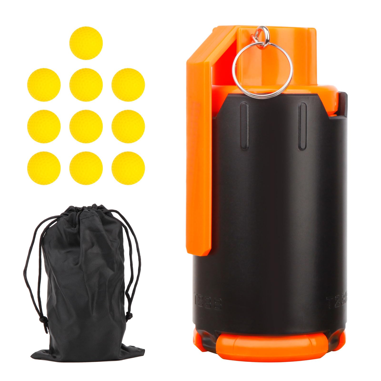 Aevdor Tactical Grenade front view demonstrates durable ABS shell for safe play