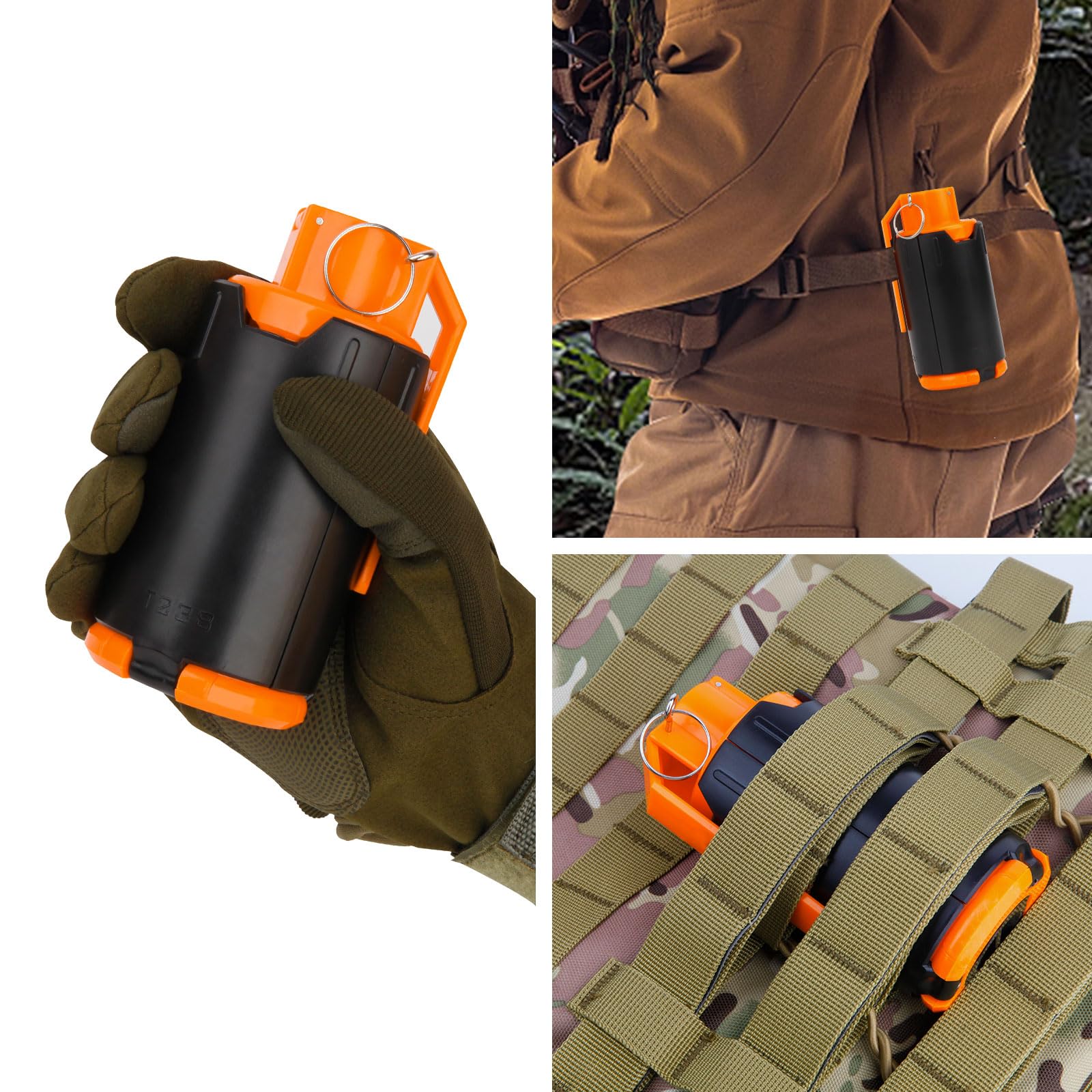 Aevdor Tactical Grenade packaging shows contents and safe toy design