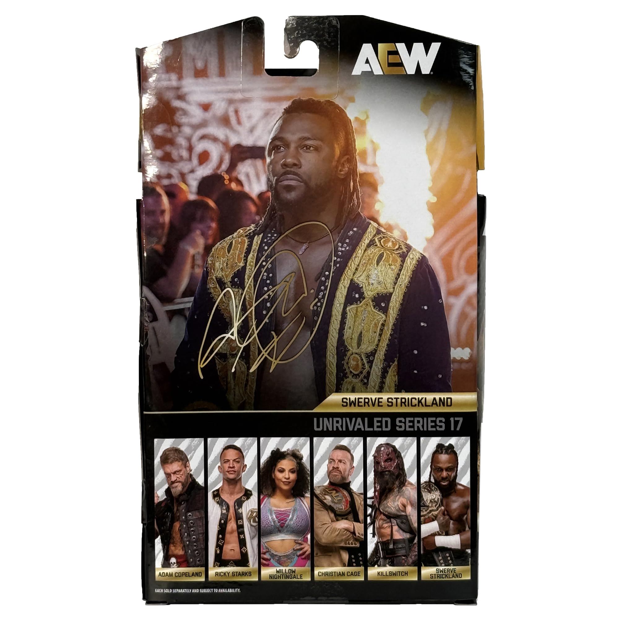AEW Swerve Strickland Unrivaled 17 accessory close-up for detail appreciation
