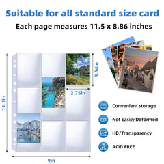 Affisure 100-page binder set keeps 1800 cards neatly organized.