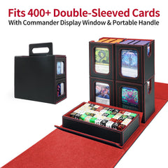 AFIING deck box with four removable cases and display windows