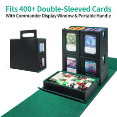 AFIING Commander Deck Box removable cases protect valuable cards during travel.