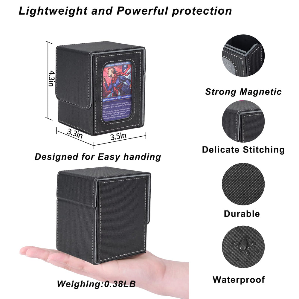 AFIING box includes dividers, dice bag, and a top loader