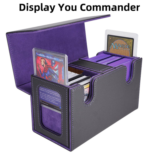 AFIING 3-in-1 card storage with dice box for game night essentials